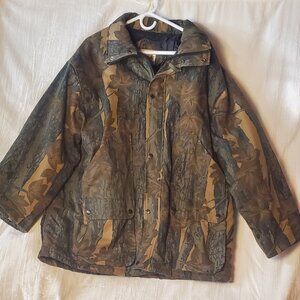 Winchester Camo Treebark Hunting Jacket Coat 80s/90s Vintage Button Up Men’s XL